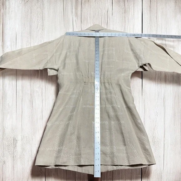 Vintage PATRICK KELLY Women’s 100% Linen Beige Jacket ~ Size 38 ~ MUSEUM WORTHY